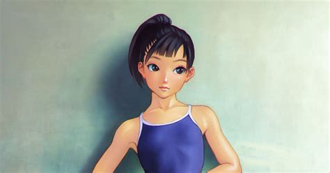 Original Character Middle School Girl School Swimsuit りさ スク水2 Pixiv