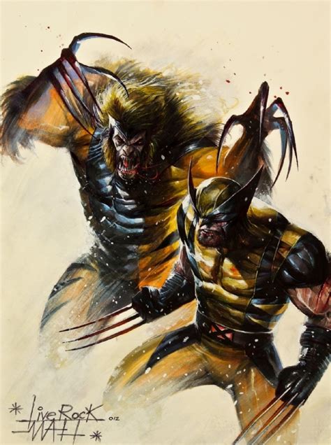 Wolverine Vs Sabretooth By Francesco Mattina In The July 2013