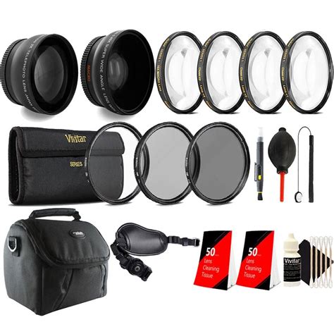 58mm Complete Accessory Kit For Canon T6i T6 T5i And T5 Wide Angle