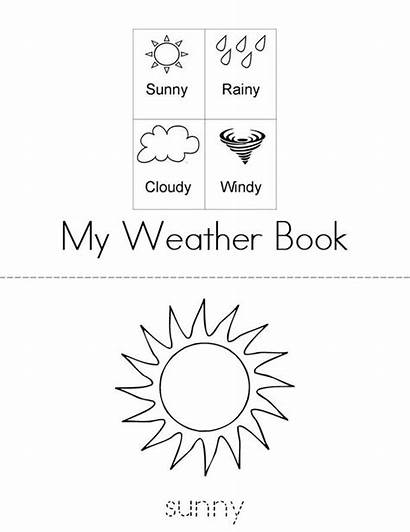 Weather Words Sheet Word Minibook Mini Write