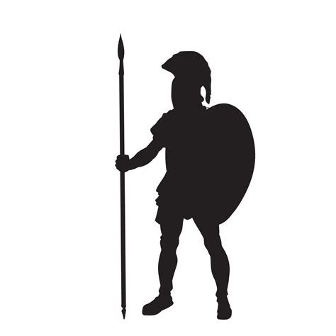 Male Roman Warrior Illustration Gladiator Vector Silhouette 14743086