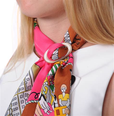 How To Wear Silk Scarves With Scarf Rings