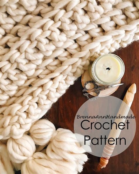 Free Crochet Pattern The Super Chunky Ribbed Tassel Blanket By