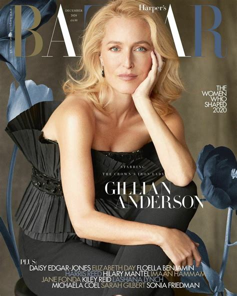 Gillian Anderson Cover Harpers Bazaar Uk December 2020 Defective C