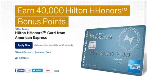 View balances, make payments, set up account alerts and more. American Express Hilton HHonors Rewards Card 40,000 Bonus Points