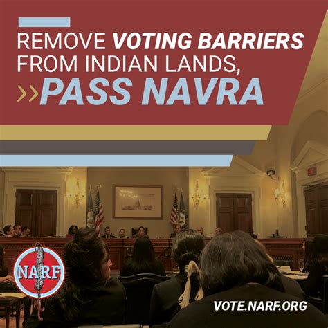 Support For The Native American Voting Rights Act Native American Rights Fund