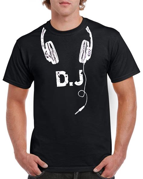 Dj T Shirt Headphones Heavy Metal Rock Cool Tshirt Festival Party Top Tee
