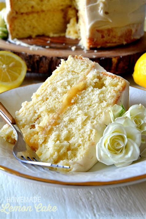 Spread the lemon glaze on the cooled cookies and garnish with finely grated lemon zest. Best Ever Lemon Cake | The Domestic Rebel