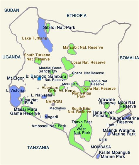 Kenya Safari Map African Travel Consultants Explore Africa With Us