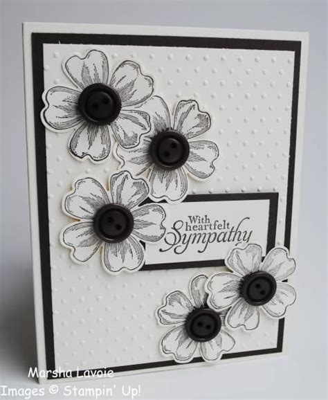 Flower Shop Button Cards Embossed Cards Stamping Up Cards Rubber