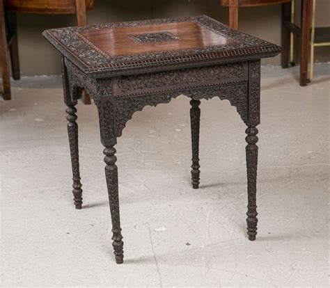 Anglo Indian Carved Rosewood Table At 1stdibs