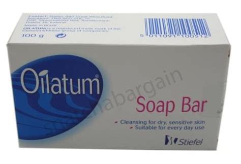 It is also highly moisturizing, and will greatly benefit those with normal to dry skin. 1 x OILATUM BOX 100g SOAP BAR CLEANSING FOR DRY, SENSITIVE ...