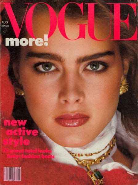 Brooke Shields By Richard Avedon Vogue Us August 1982 Vogue Magazine