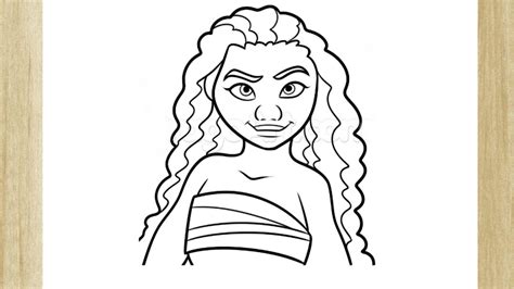 1200x1600 coloring pages baby moana easy coloring pages for kids. HOW TO DRAW MOANA /// COMO DESENHAR A PRINCESA MOANA - YouTube