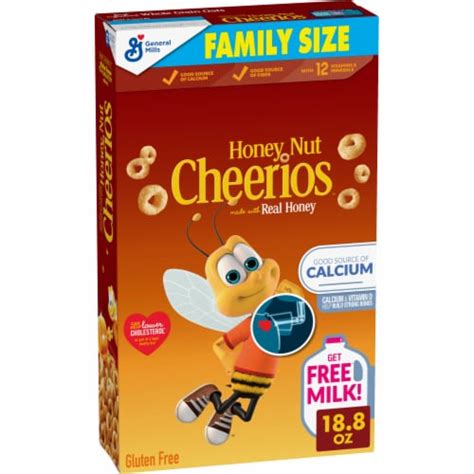 Honey Nut Cheerios Whole Grain Oat Gluten Free Cereal 18 8 Oz Frys