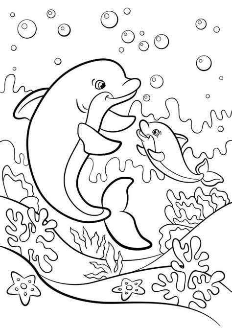 Dolphin Coloring Pages Free Printable Coloring Pages For Kids