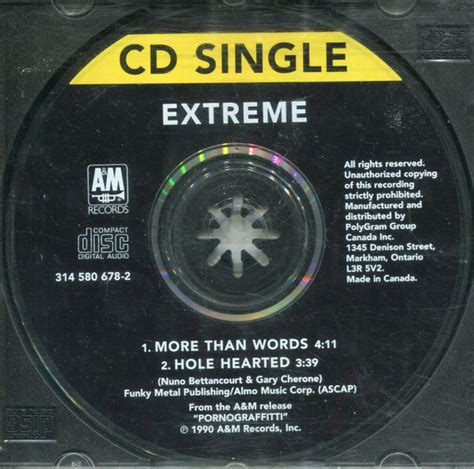 Extreme More Than Words Cd Discogs