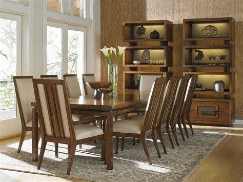 Tommy bahama island fusion meridien 60 in glass round dining table. Tommy Bahama Home Island Fusion Eleven Piece Dining Set ...