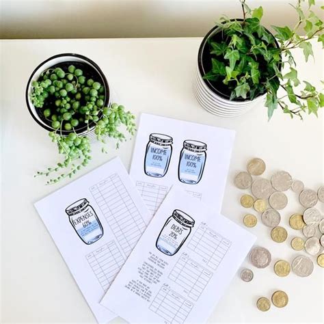 Money Jar, Budget, Digital File, A5, A4, Half Letter, Letter Size, debt tracker, banking tracker ...
