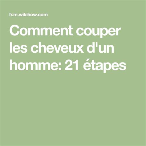 Les cheveux courts démontre que la féminité s'estompe. Comment couper les cheveux d'un homme | Comment couper les ...