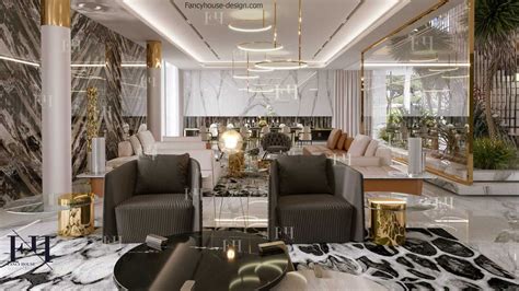 Modern Villa Interior Design On Behance Luxury House Interior Design