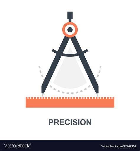 Precision Icon Concept Royalty Free Vector Image