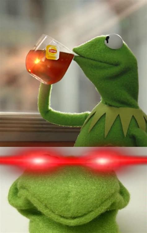 Kermit And Angry Kermit Blank Template Imgflip