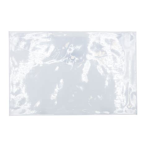 Clear Plastic Flat Envelope With Snap Button Best Price Online
