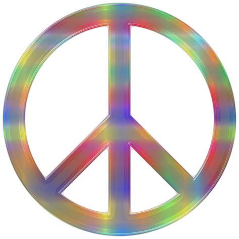 Colorful Peace Sign Clip Art Image Clipsafari