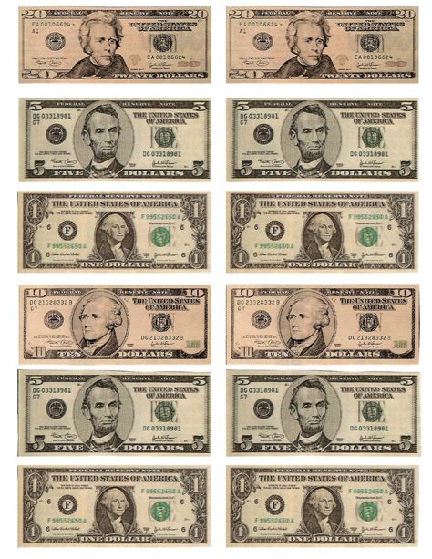 It is sometimes used to refer to money that is worth nothing in daily life or money that is cheerfully printed. MoneyBills.jpg (image) | Printable play money, Money ...