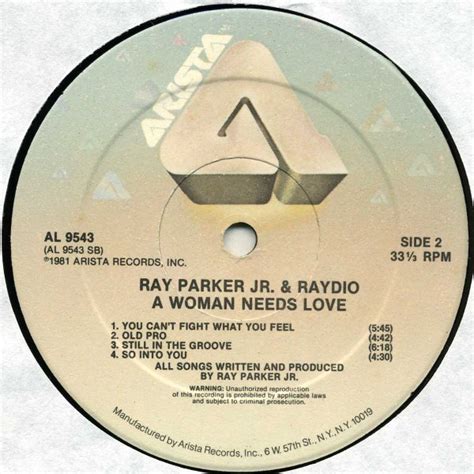 Ray Parker Jr Raydio A Woman Needs Love Used Vinyl High