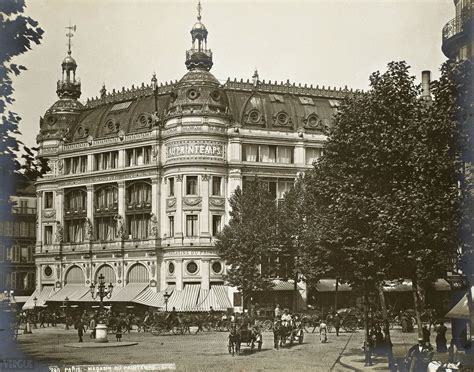Париж в 1880 е Часть 2 Grands Magasins Vieux Paris Paris France