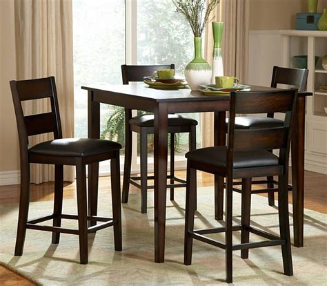 high chairs for dining table High-top dining table and chairs in bar table sets