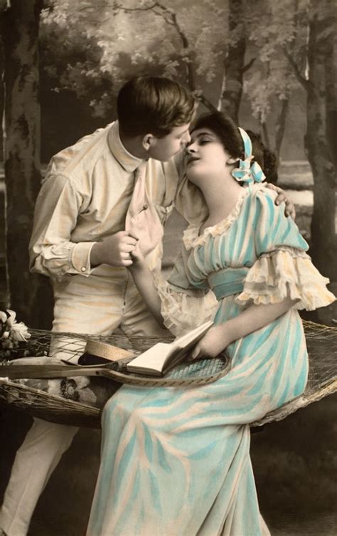 Victorian Traditions Marriage Romance Couple Romance Postal Vintage