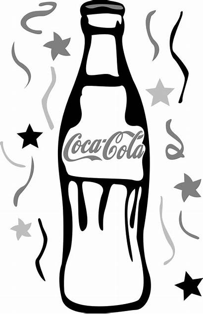 Cola Coca Bottle Coke Drawing Coloring Vector