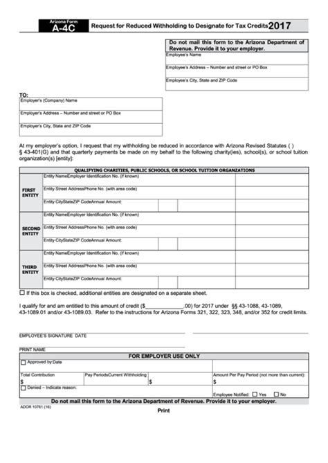 Printable Arizona State Tax Forms Printable Forms Free Online
