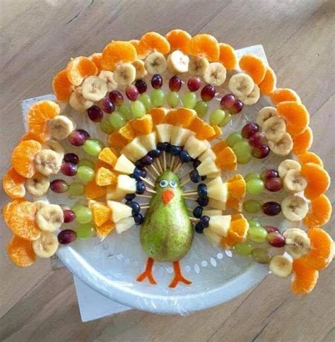Serve with chocolate sauce or yogurt. Pin by Creative Ideas on Thanksgiving | Fruit salad decoration, Thanksgiving fruit, Fruit turkey