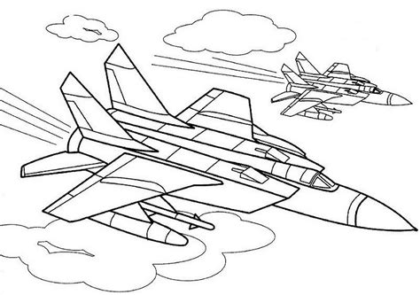 War Plane coloring pages to download and print for free