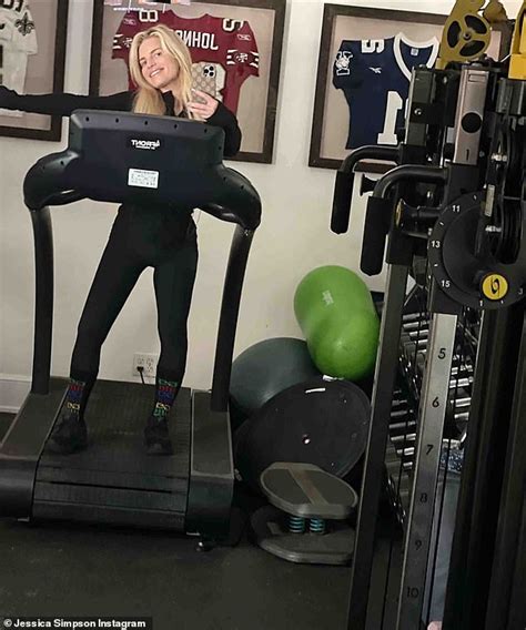 Jessica Simpson Hits The Gym And Is Determined To Not Let Myself Down