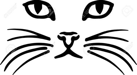 Cat Face Cat Face Cat Silhouette Face Stencils