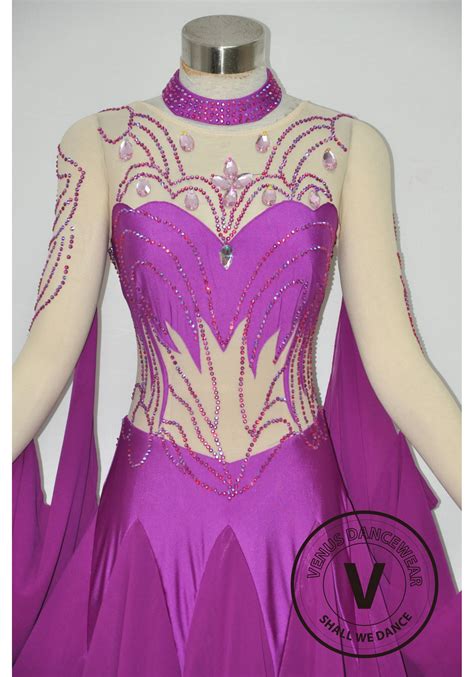 Purple Sexy Women Waltz Smooth Standard Ballroom Dance Dress Collection