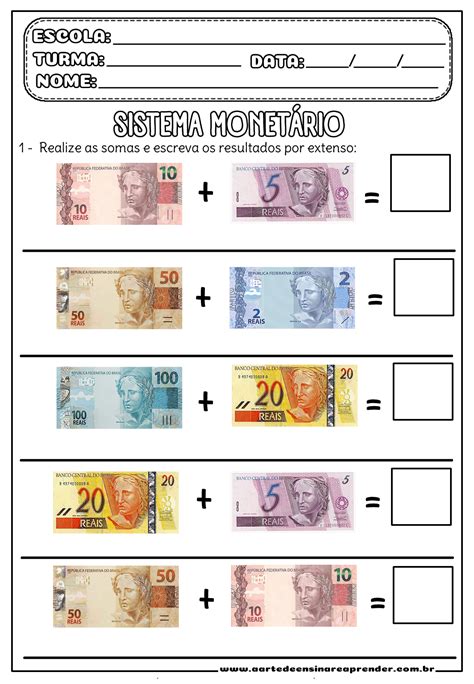 Sistema Monetário 3 Ano Explicação