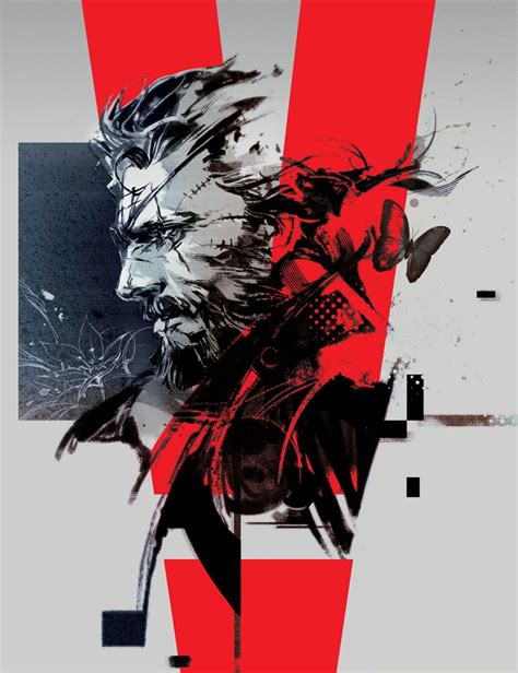 Big Boss Side Profile Illustration Metal Gear Solid V Art Gallery