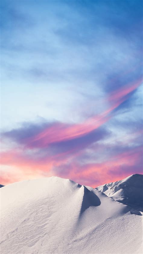 Snowcapped Mountains At Winter Sunset Slovenia Windows