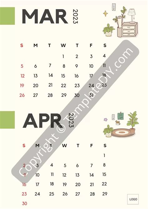 The March April 2023 Calendar Templates That You Find Here Are Loaded