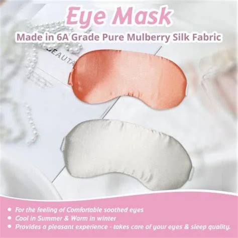 Mulberry Silk Sleep Mask Anti Aging Skin Care Ultra Soft Light Comfy At Rs Piece In Noida