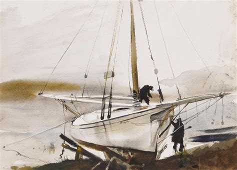 Andrew Wyeth Painting The Sloop