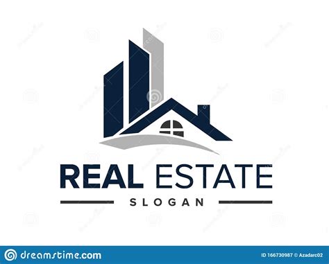 Real Estate Logo Collection Of Real Estate Logos Stock Illustration