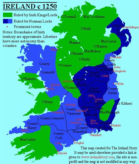 Medieval Ireland Map Secretmuseum