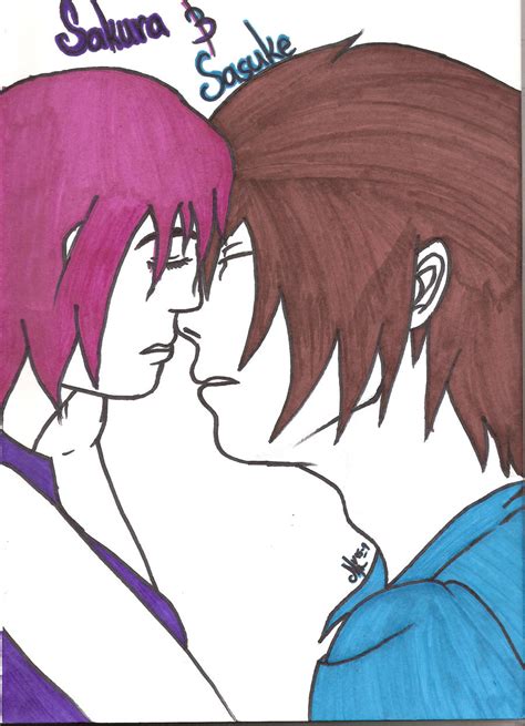 Sakura And Sasuke Kiss By Kornelyte On Deviantart